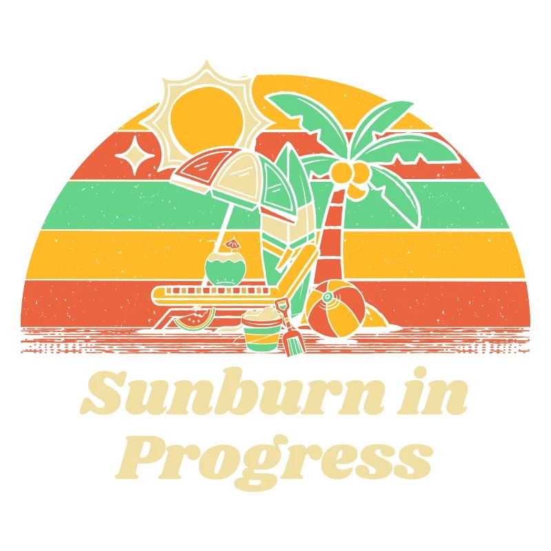 Sunburn in Progress Sunbathing Beach Tanning