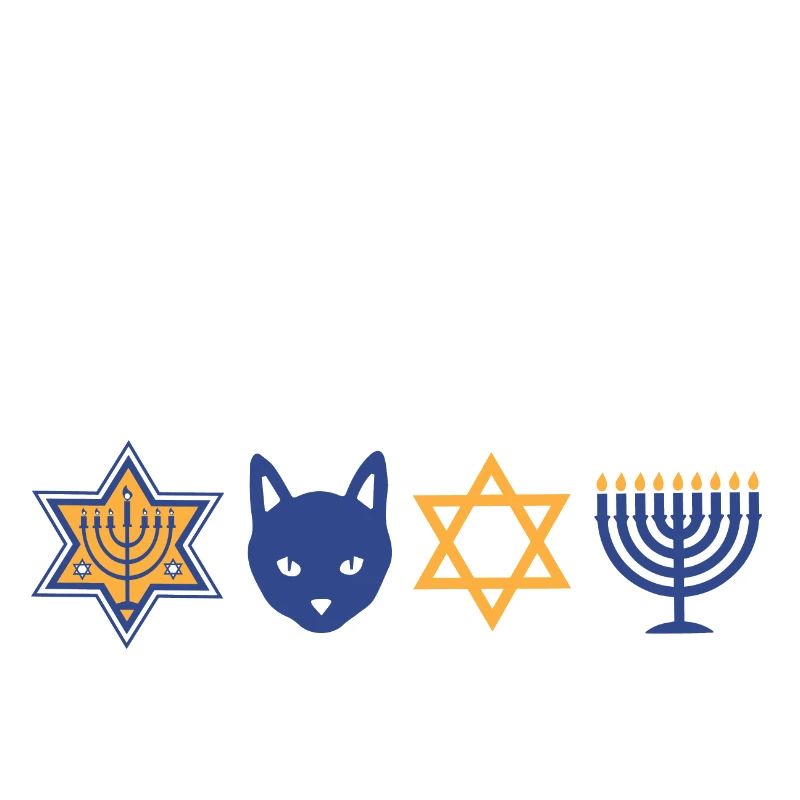 Juif Hanoukka Hanukcat Étoile De David Menorah