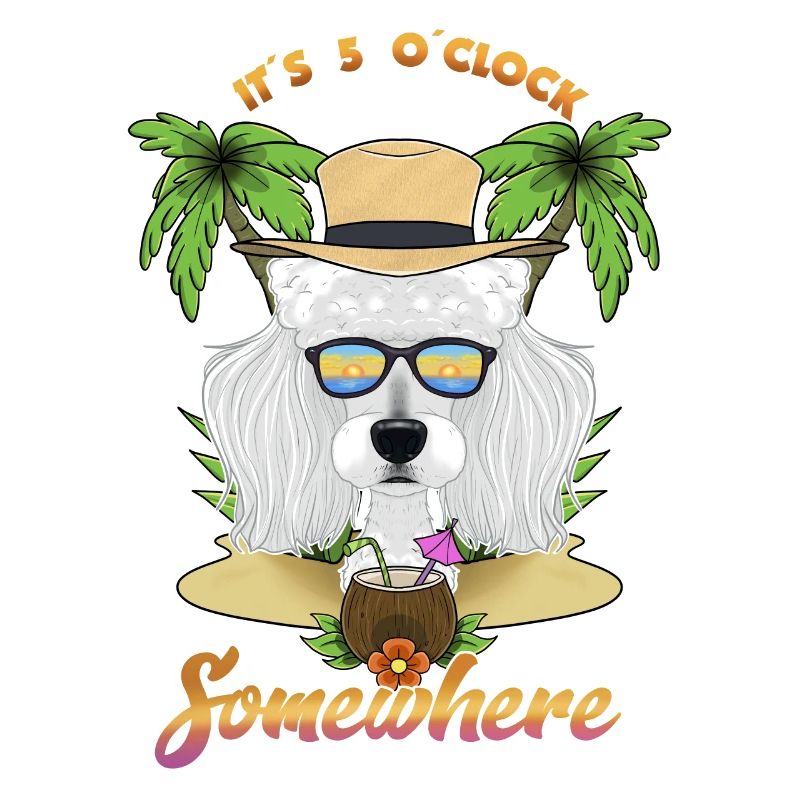 It Is 5 OClock Somewhere Drinking Poodle