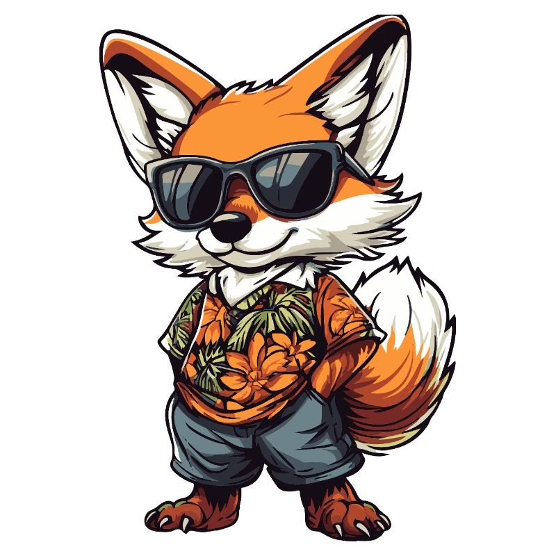 Fuchs Comic Urlaub