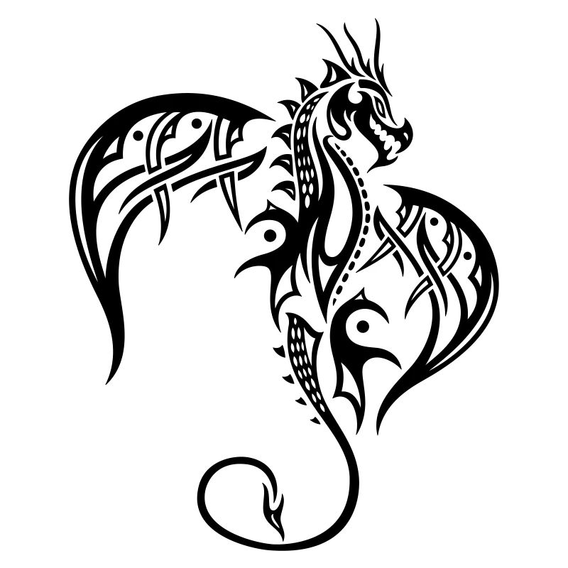 Dragon avec des ailes.