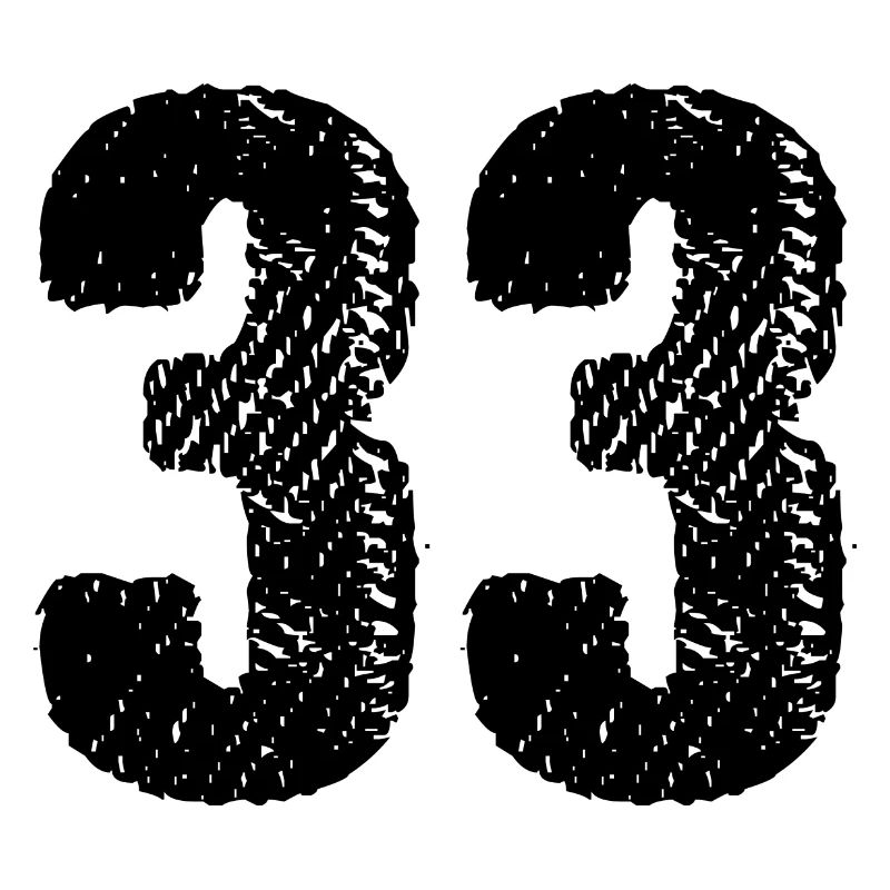 Maillot à 33 numéros