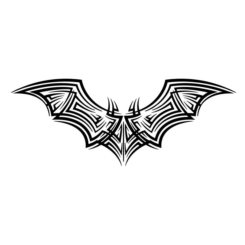 Bat Tribal Tattoo