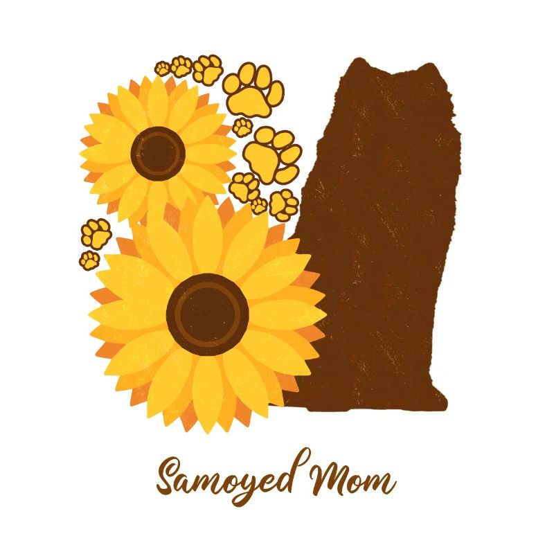 Sonnenblumenmutter - Samojede