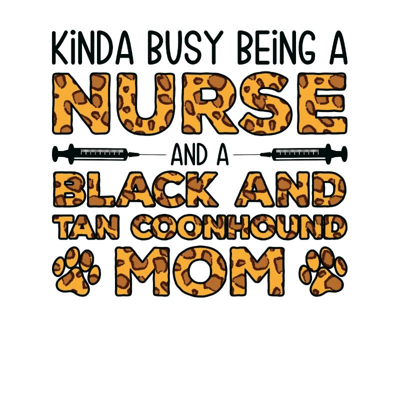 Krankenschwester Mutter - Black Tan Coonhoundcher