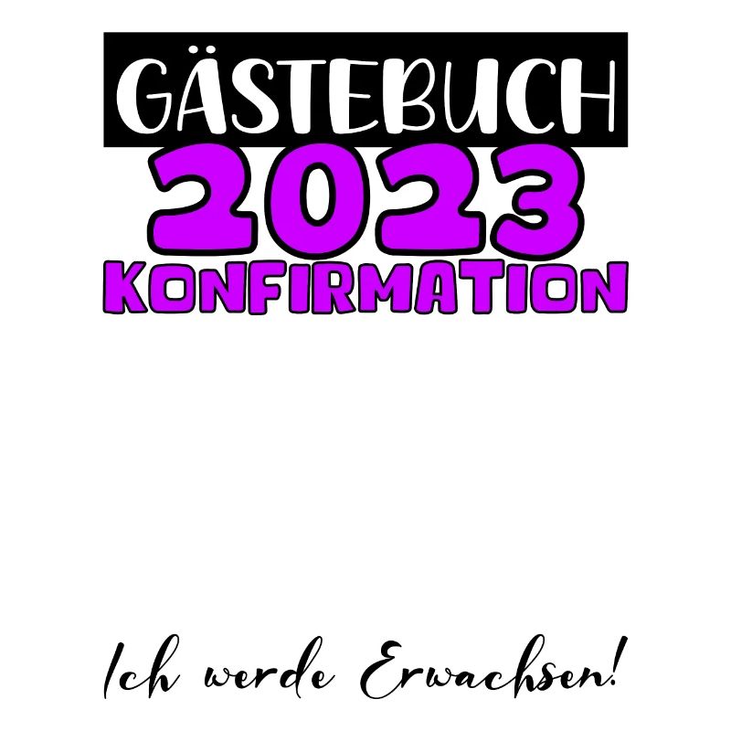 Konfirmation 2023 Gästebuch Mädchen Jungen Jugend