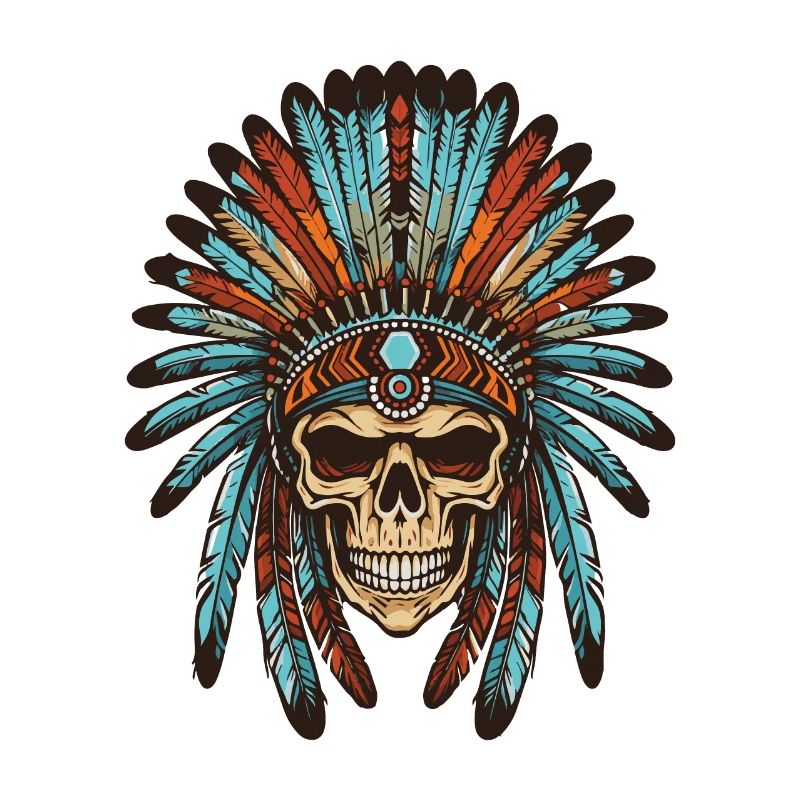 Crâne indien Apache