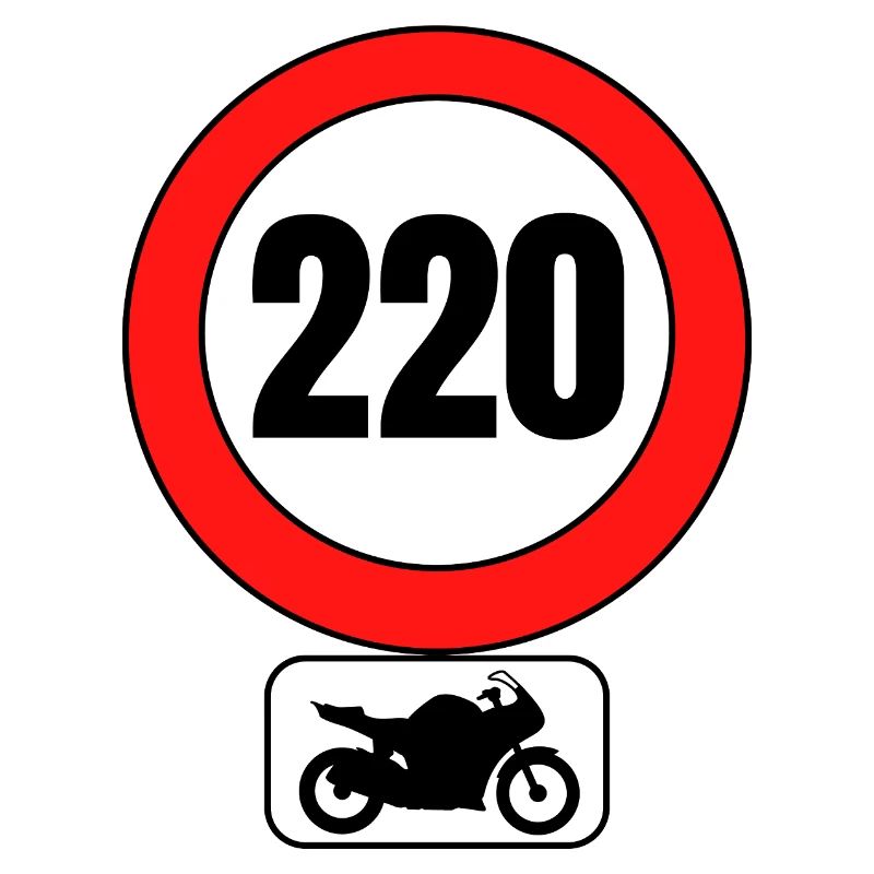 GESCHWINDIGKEITSBEGRENZUNG 220