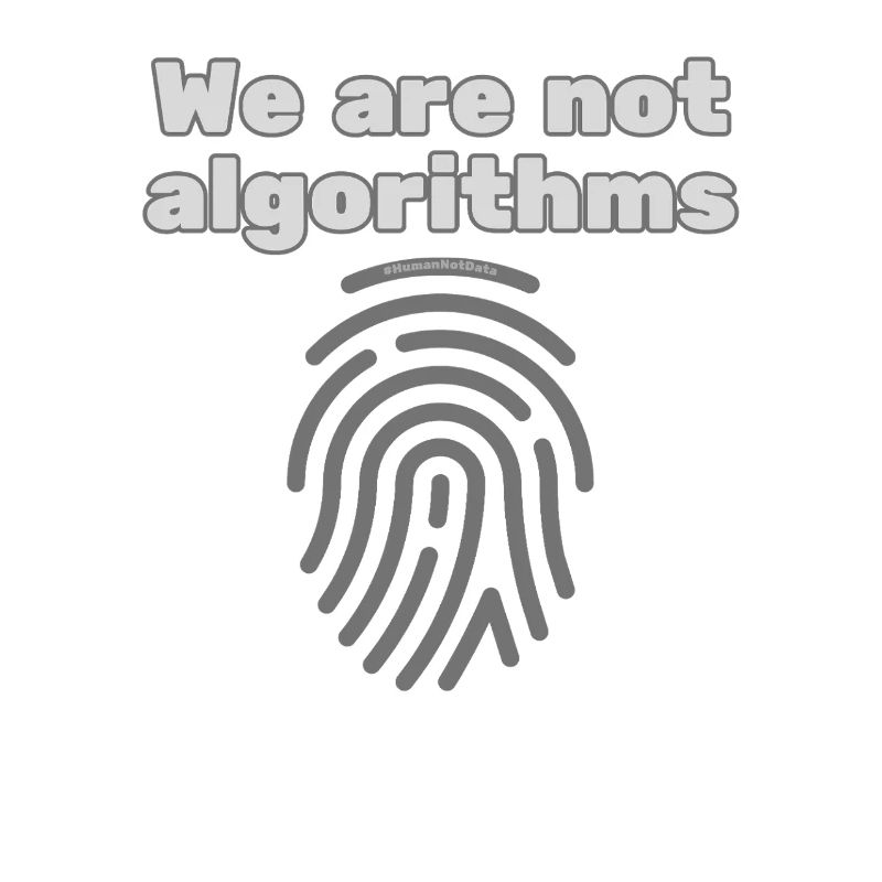 Mensch statt Algorithmus – Statement T-Shirt