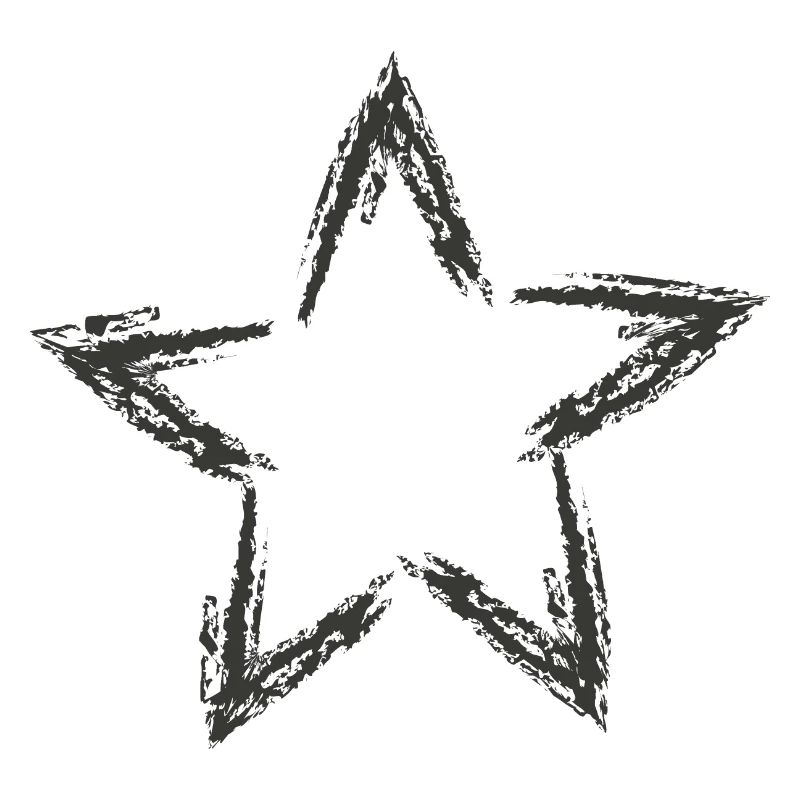 Esquisse d’astérisque étoilé