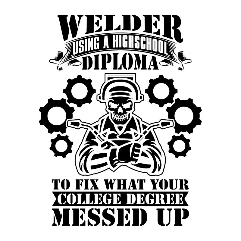 Welder Using A Highschool Diploma Weld Welding
