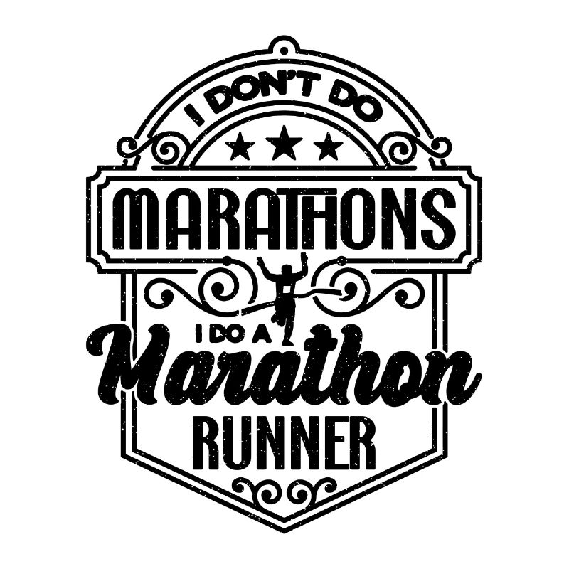 Je ne fais pas de marathons Je fais une course athlétique Marathonien