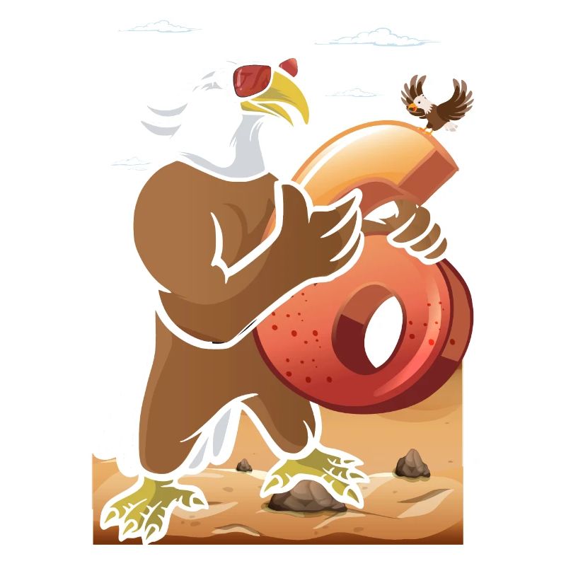 Bald eagle design for sixth birthday