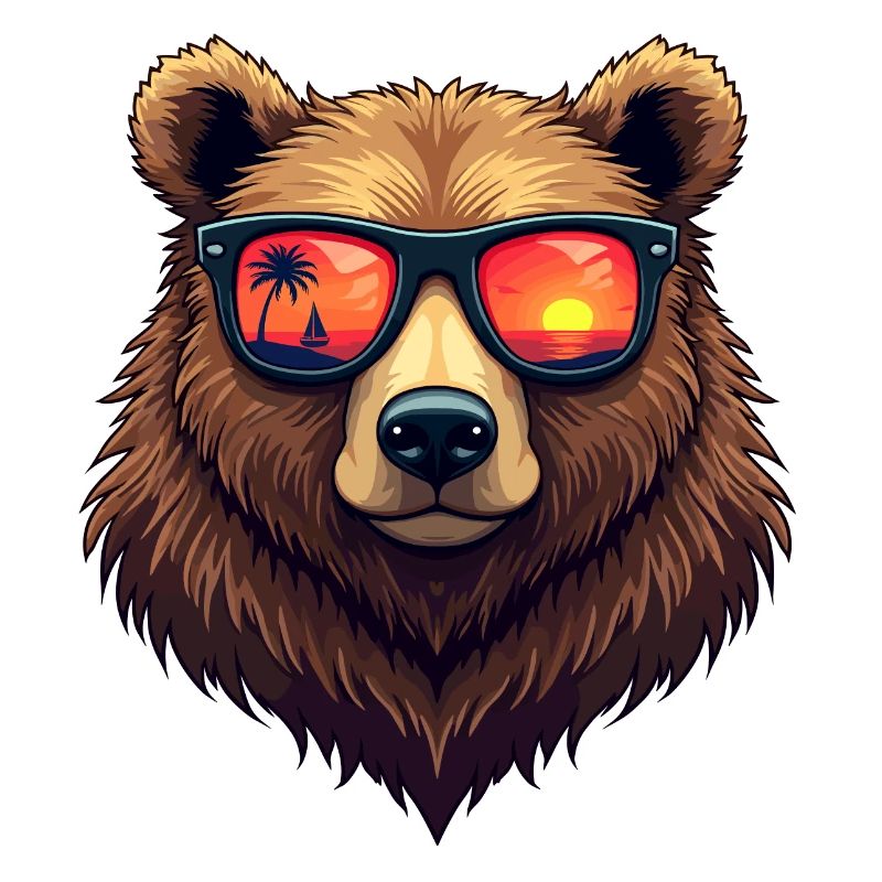Bär mit Sonnenbrille