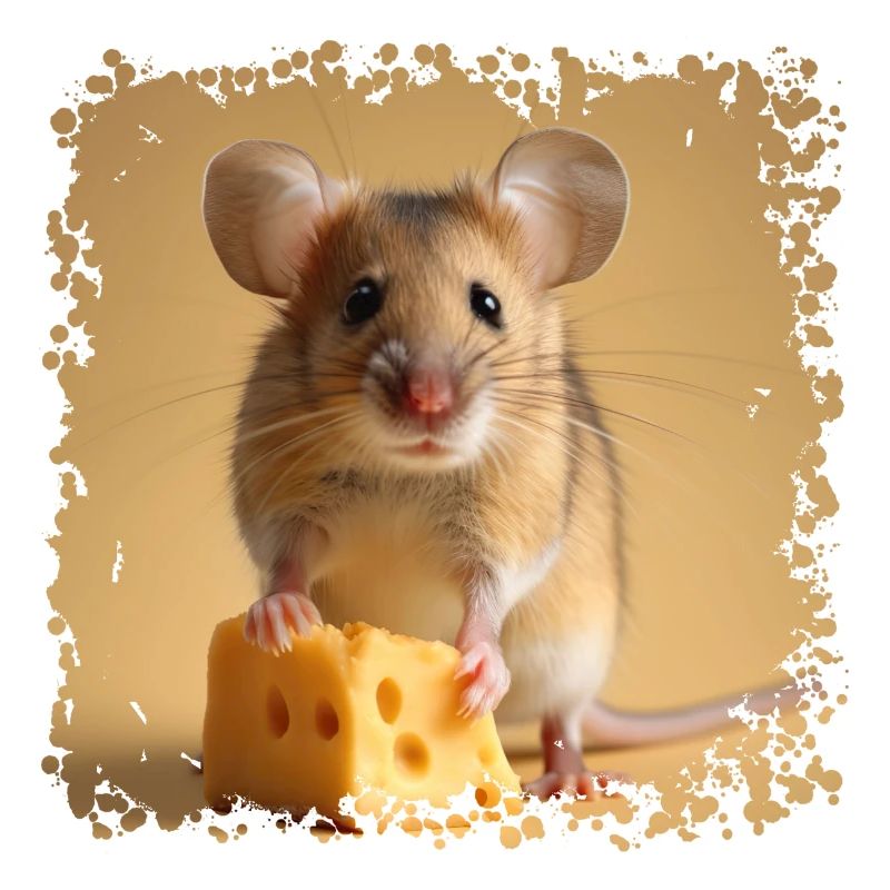 Mice do not feed on cheese