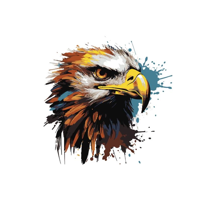 Eagle Pop Art Head
