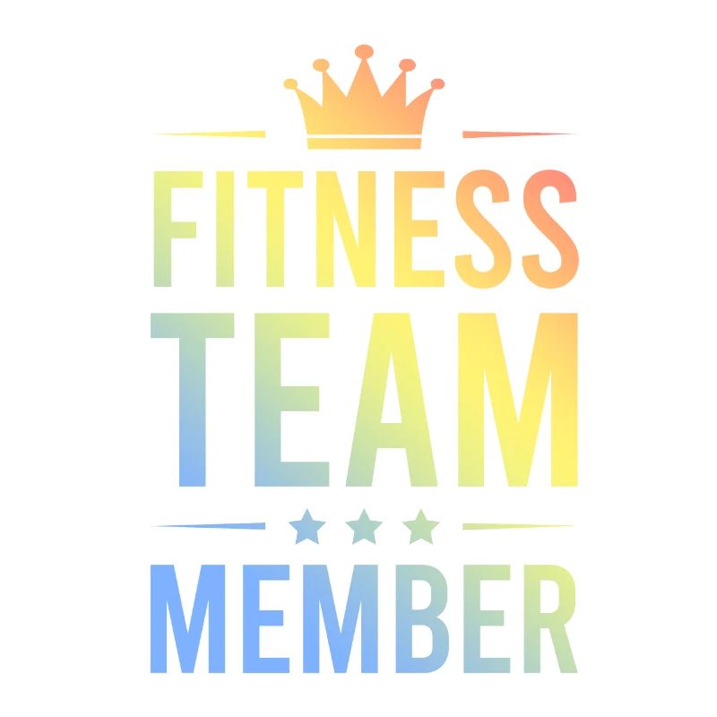 Équipe de remise en forme colorée