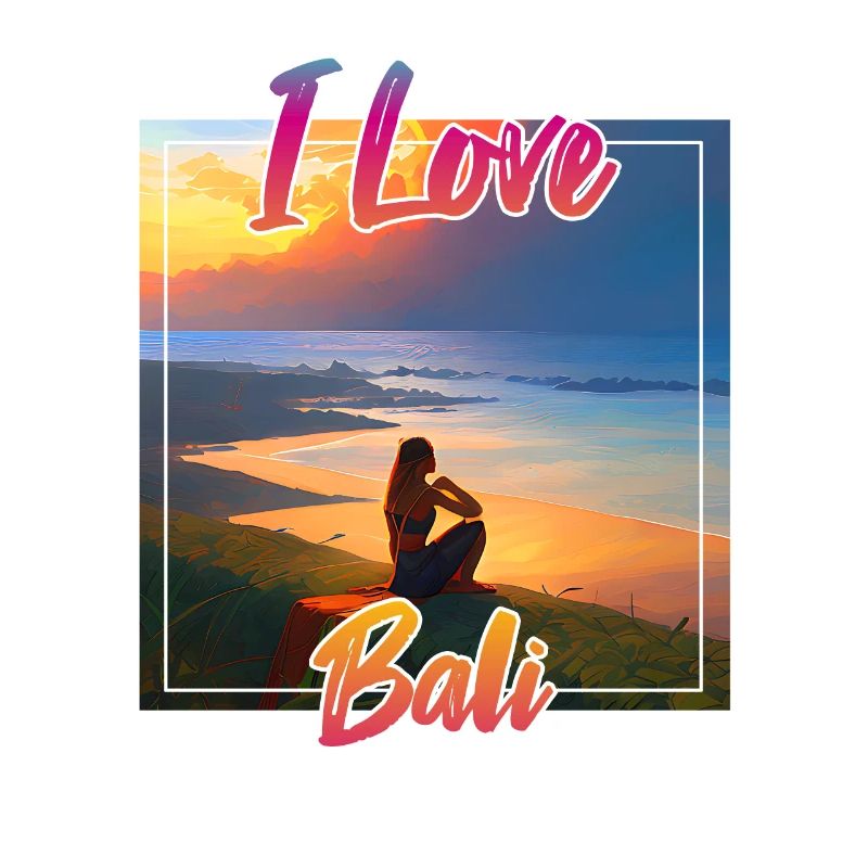 Coucher de soleil à Bali avec déclaration d’amour