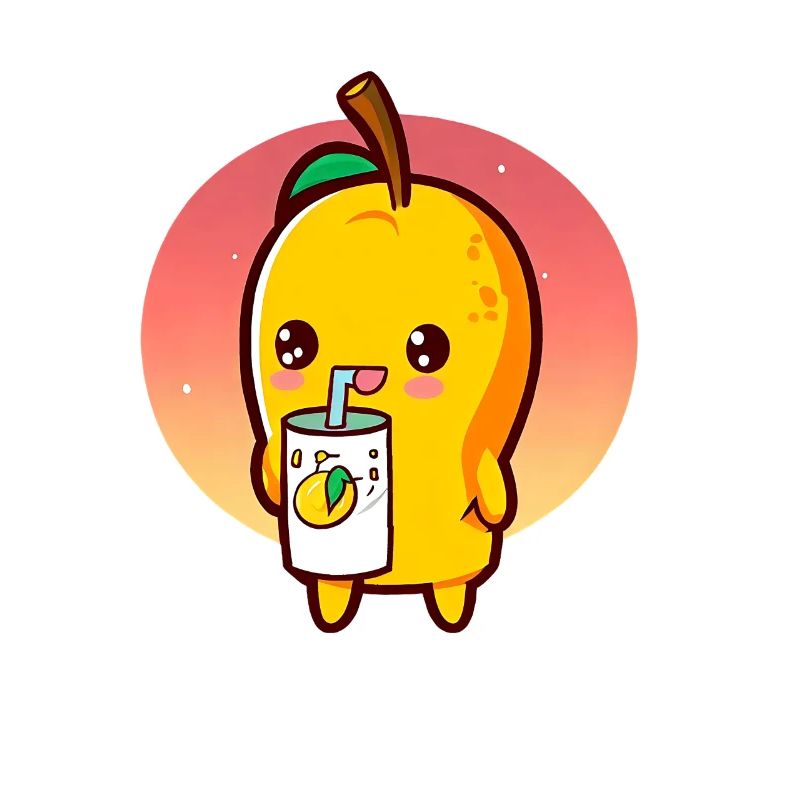 Erfrischende Mango genießt Mangosaft