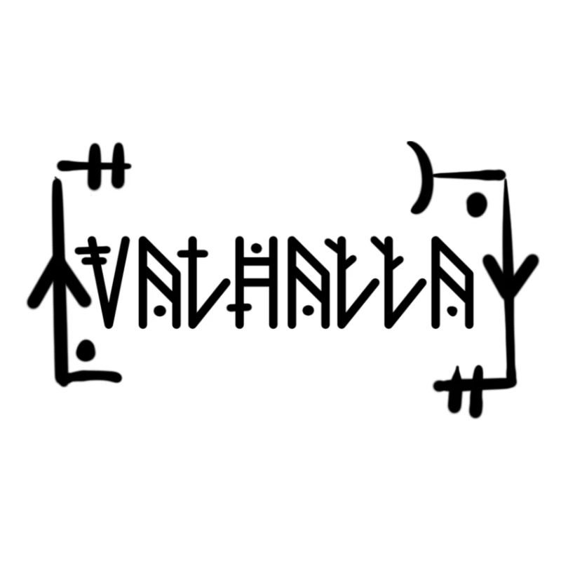 Valhalla Wikinger Runen Design