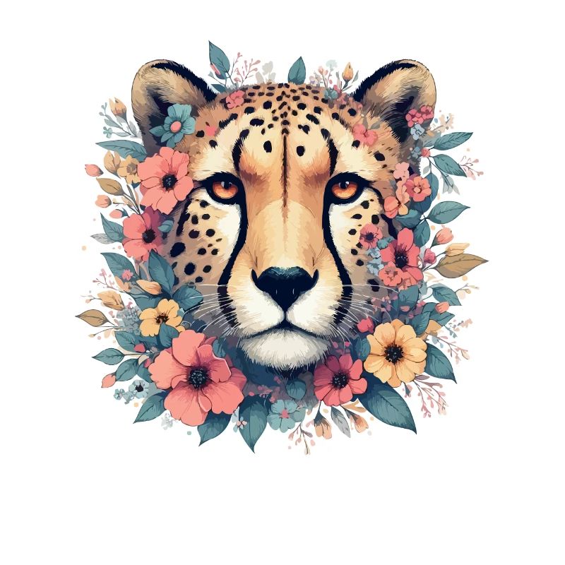 Guépard Fleurs de guépard