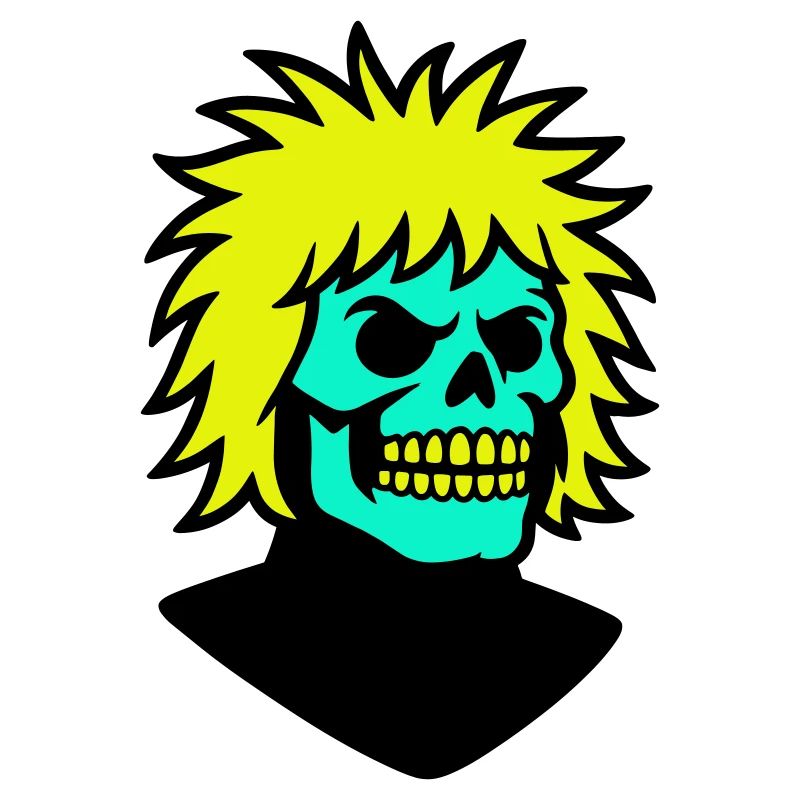 Skullman avec une coiffure cool