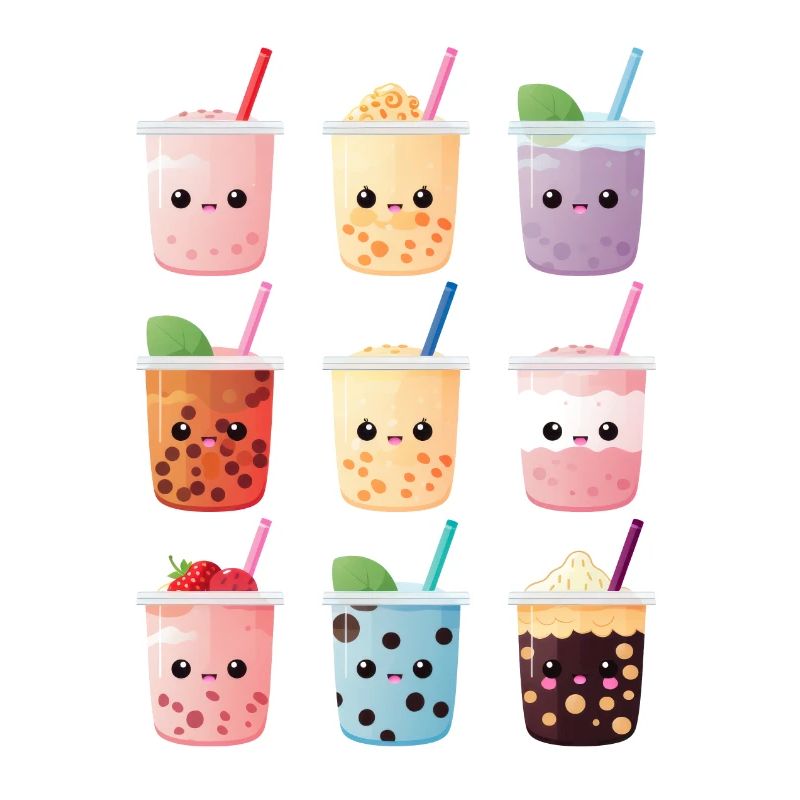 Kawaii Bubble Tea Boba Tea