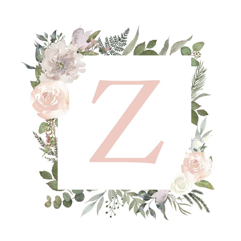 Z Monogramm Eukalyptus-Boho