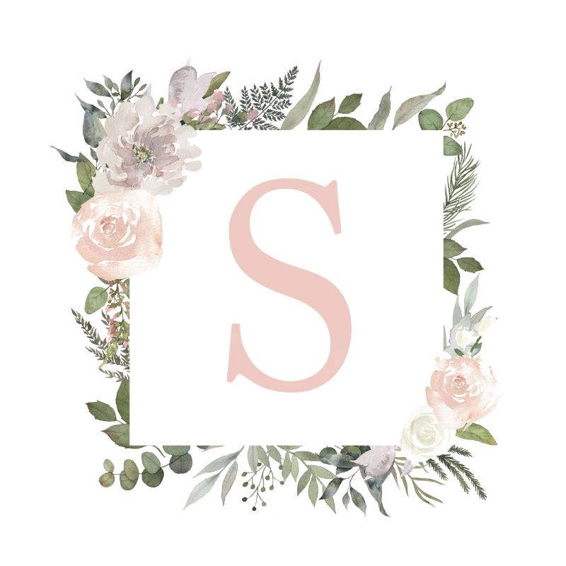S Monogram Eucalyptus-Boho