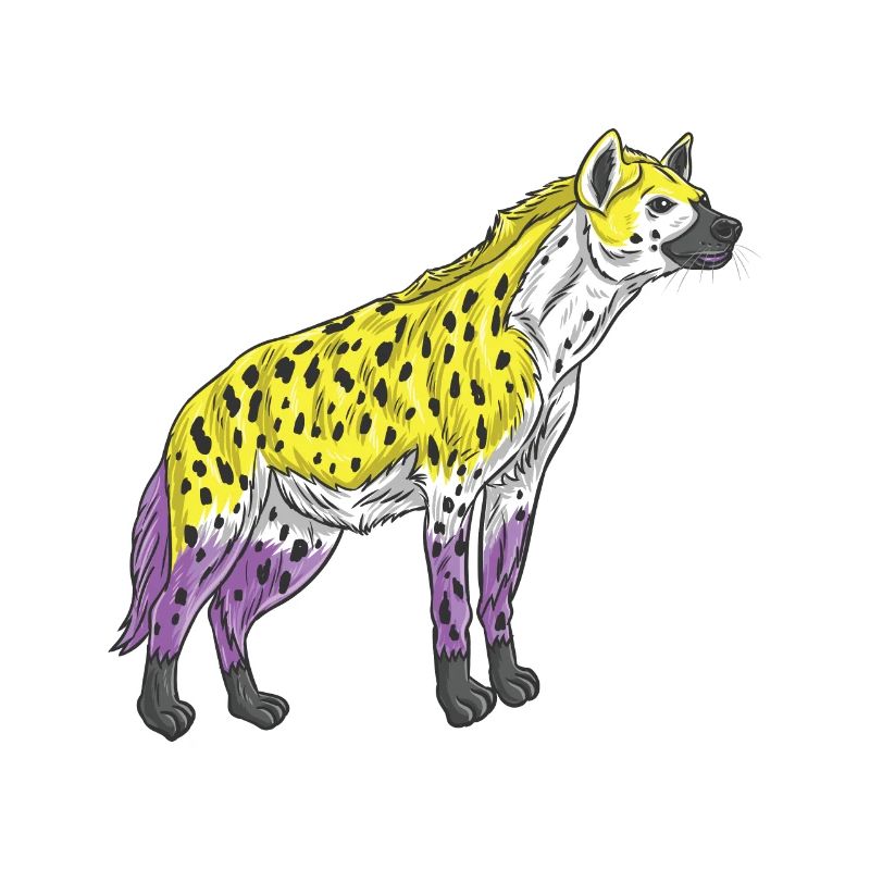 Hyena Non-binary pride Nonbinary Pride