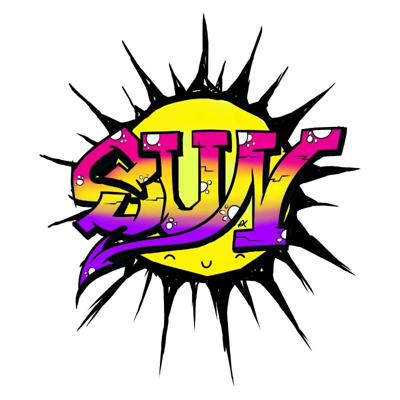 Sun Graffiti Text