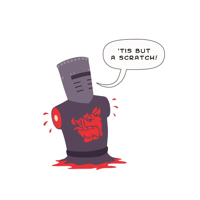 tis but a scratch 618eff60 d75b 11e8 8ff4 5db2e669