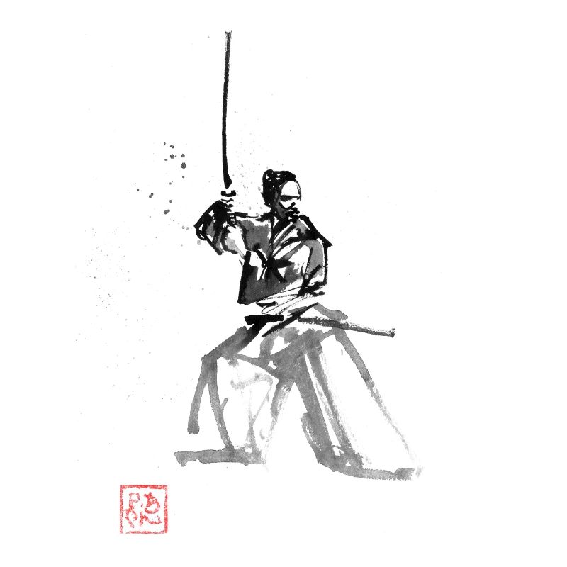 Samurai on guard