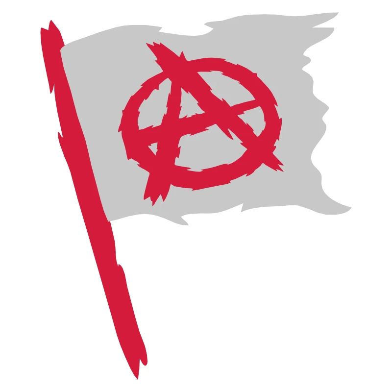 Logo du symbole de l'anarchie du drapeau