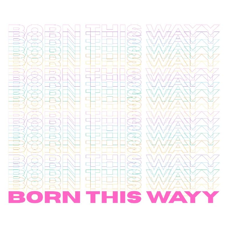 Fierté / CSD / Design LGBTQ+ « Born this way »