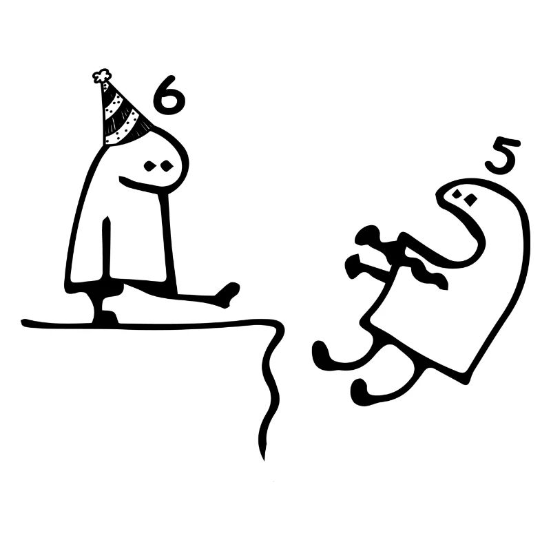 6 ans : Adieu âge 5 ans, Joyeux 6e anniversaire