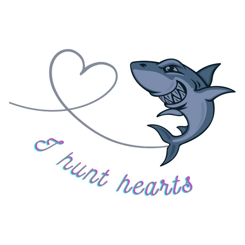 Hai Haifisch Herz Geschenk