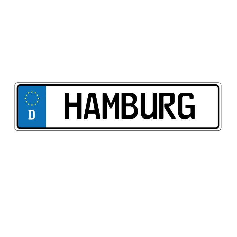 Plaque d'immatriculation Hambourg