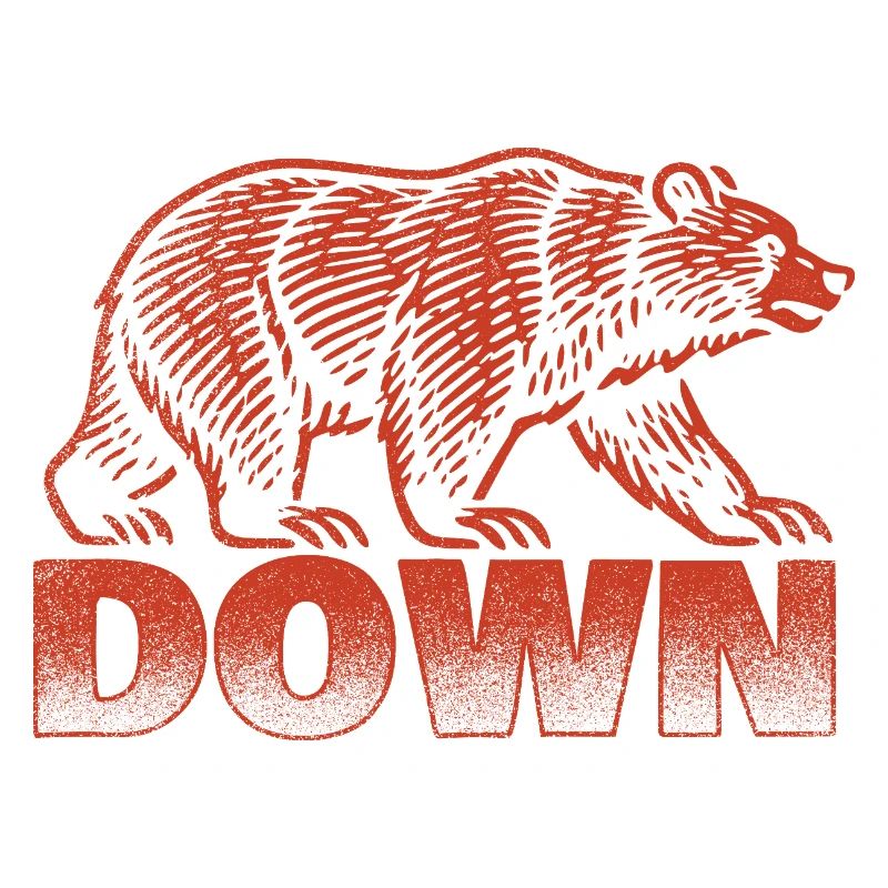 Down Bear Lover Niedliches, lustiges Tier-Statement