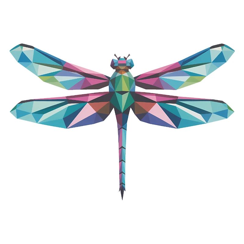 Dragonfly - Cool Low Poly Logo