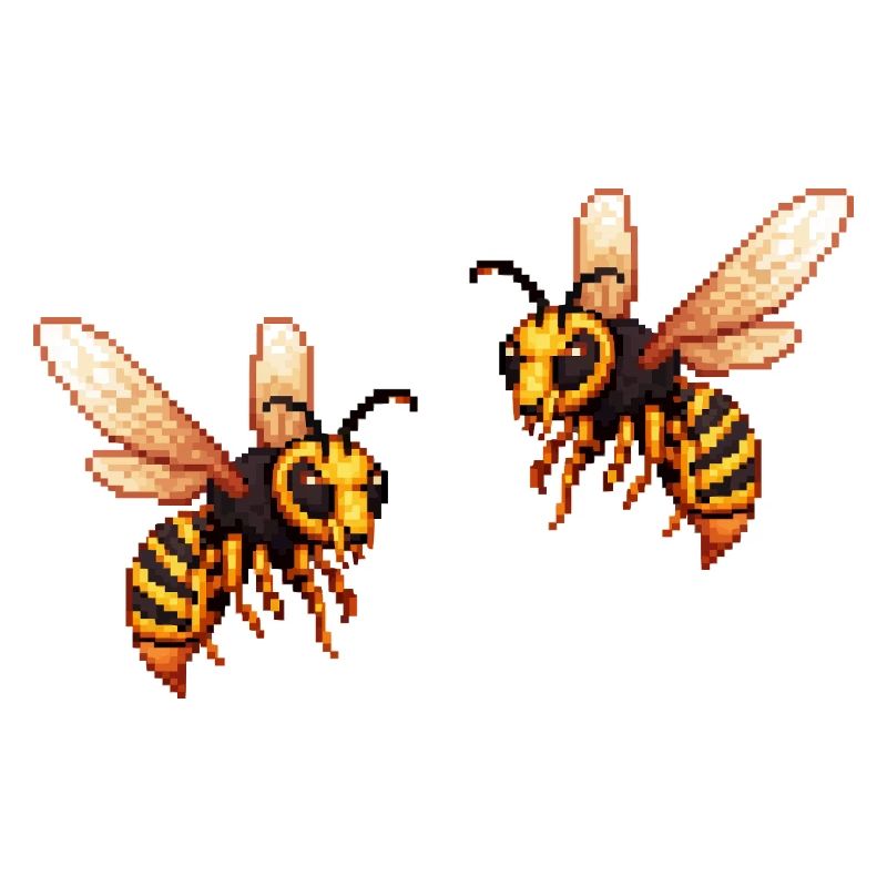 Pixel Hornet Bee