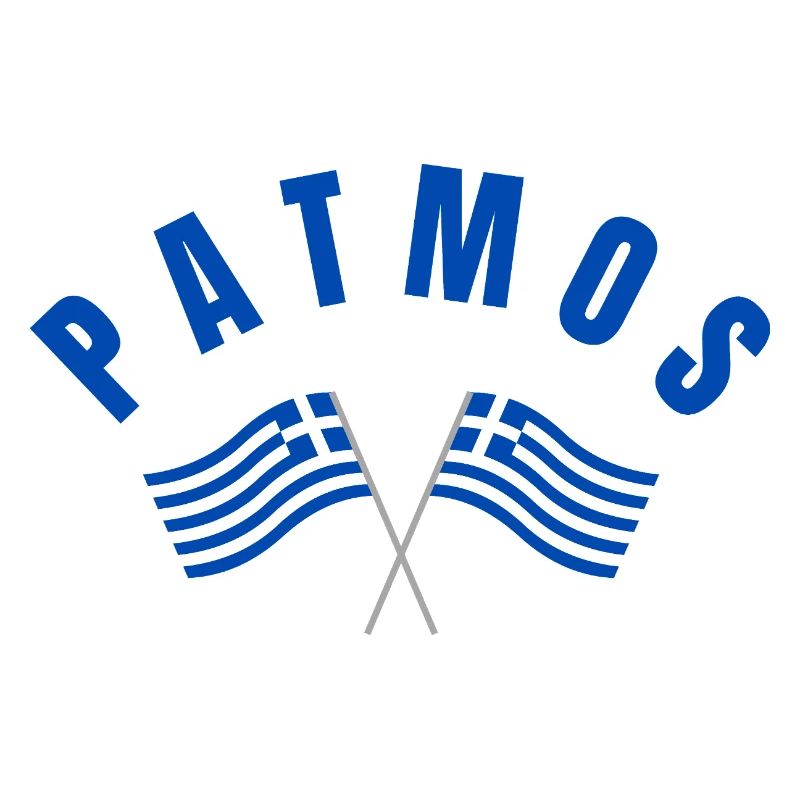 Patmos Croisant les drapeaux grecs