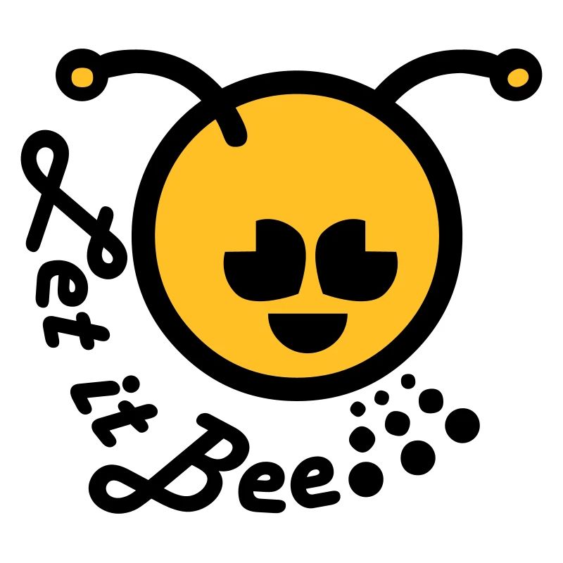 Qu’il abeille émoticône heureuse