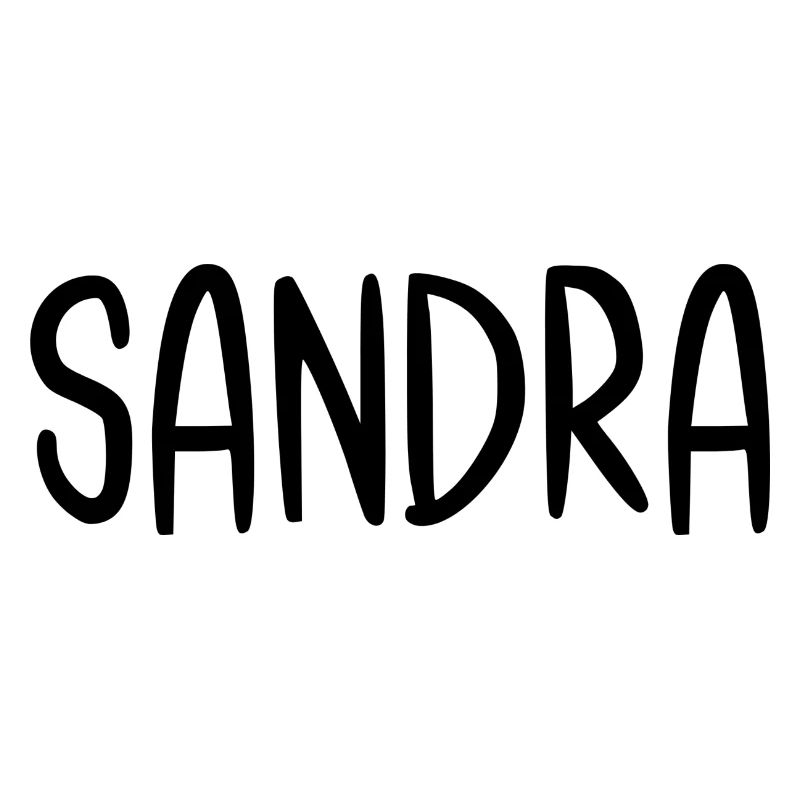Sandra Custom Name Font Text Birthday