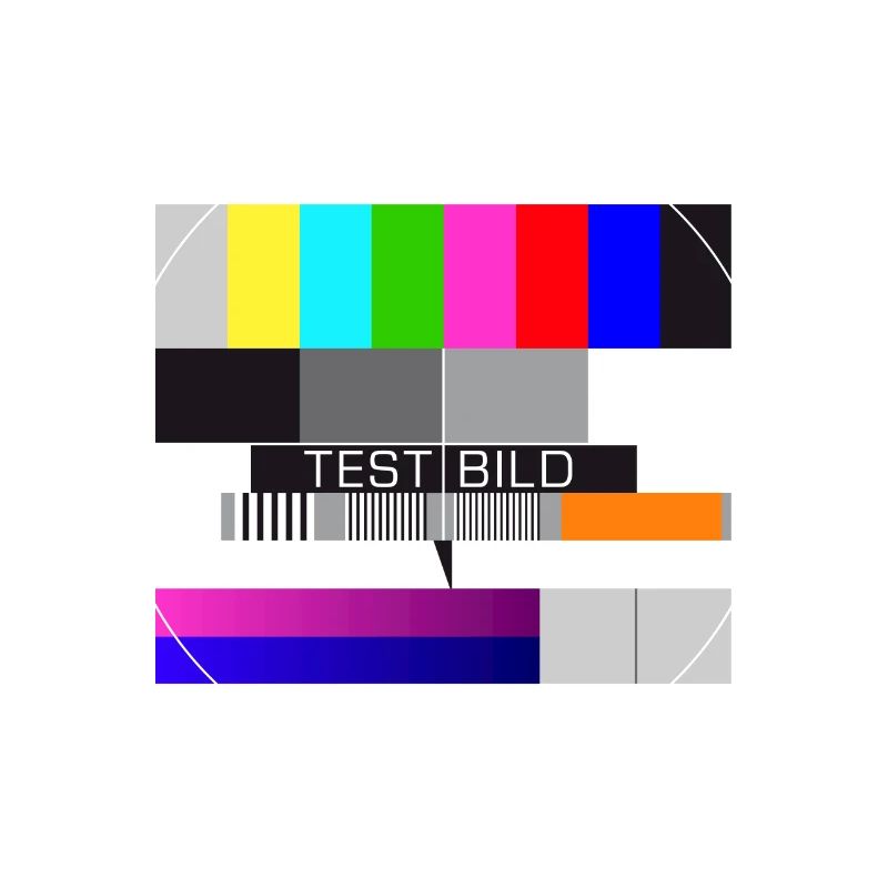 Test Image Television Screen Nostalgic Display