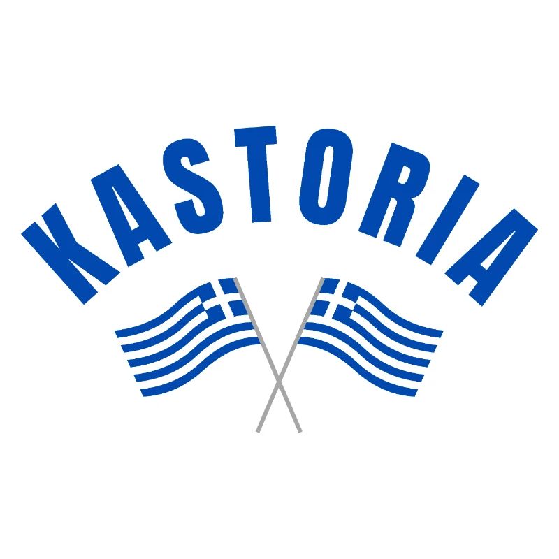 Drapeaux grecs de Kastoria