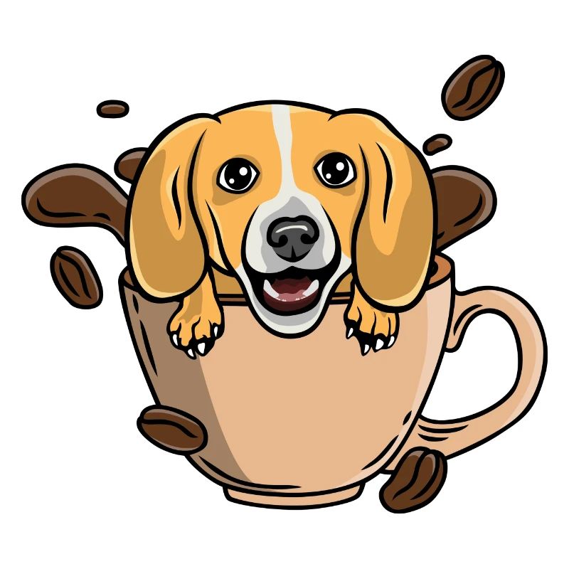 Beagle à café