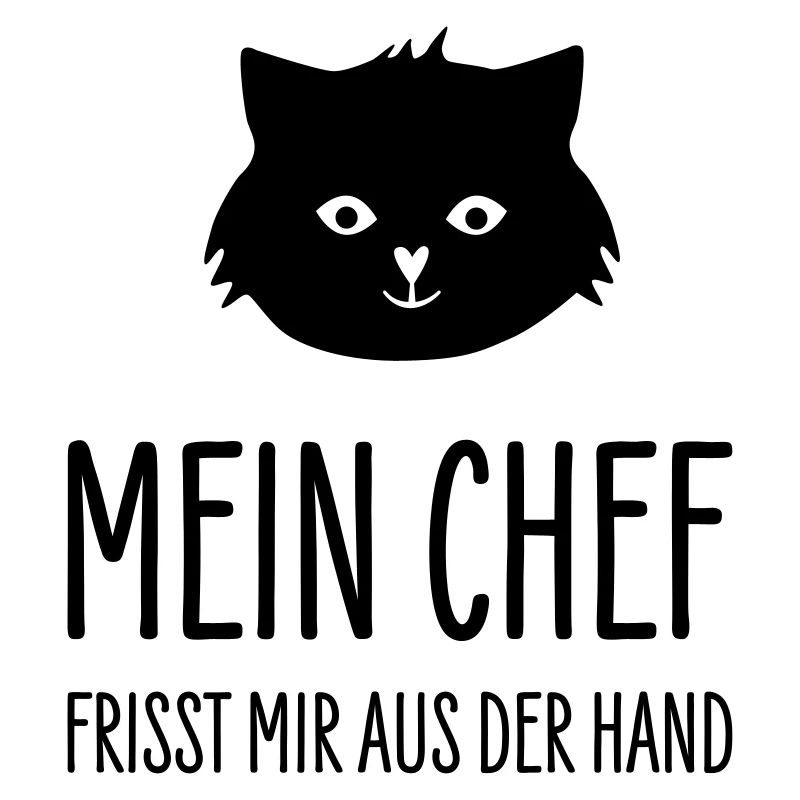 Chat Mon patron me bouffe la main - Cat boss