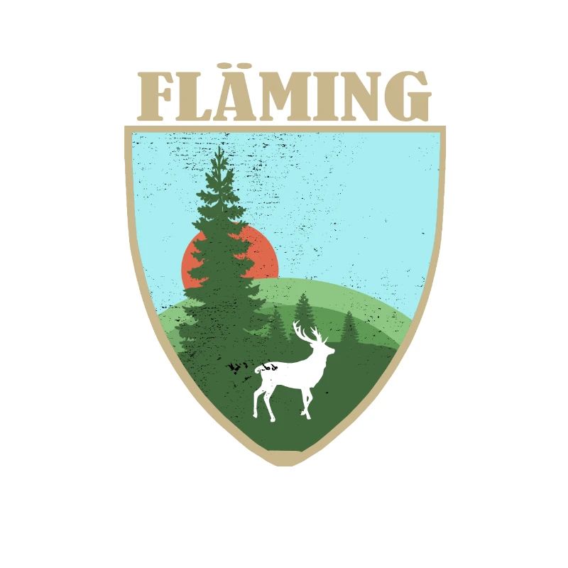 Fläming mit Hirsch