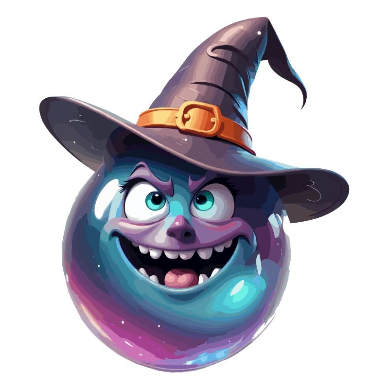 Magic Ball / Witch Hat / Face / Funny